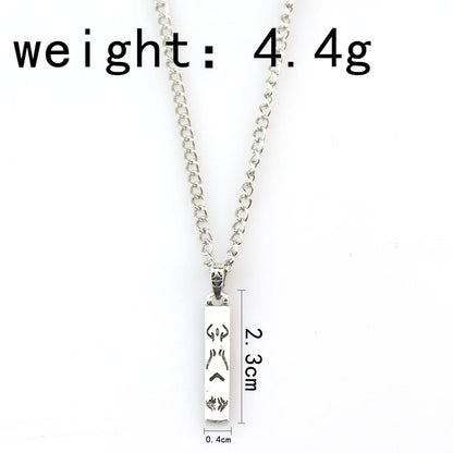 Jujutsu Kaisen Fushiguro Toji Sword Necklace - Spear of Tianri Knife Cosplay Pendant Choker Jewelry for Fans