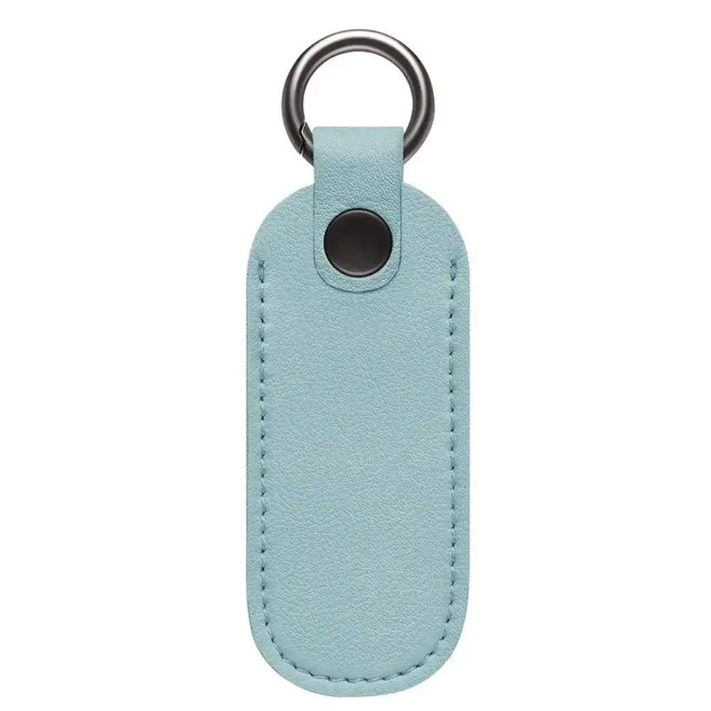 Leather USB Flash Drive Pouch — Protective Storage Case with Key Ring for U Disk, Memory Stick, and Digital Accessories