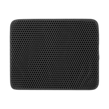 Large Cat Litter Mat – Honeycomb Double-Layer, Waterproof, Easy-Clean, Scatter Control, Stay-Clean Design