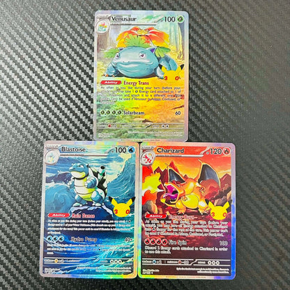 Blastoise 2/102 Foil Texture Collectible Card - English Edition Premium Anime Trading Card for Collectors