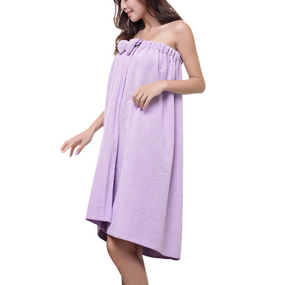 Women’s Sexy Microfiber Bath Towel Wrap – Super Absorbent Spa Bathrobe Body Bow Gown Towel