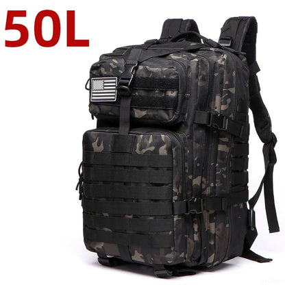 25L/50L Nylon Waterproof Backpack - Outdoor Trekking, Fishing, Hunting, Tactical Sports Rucksack for Camping & Hiking