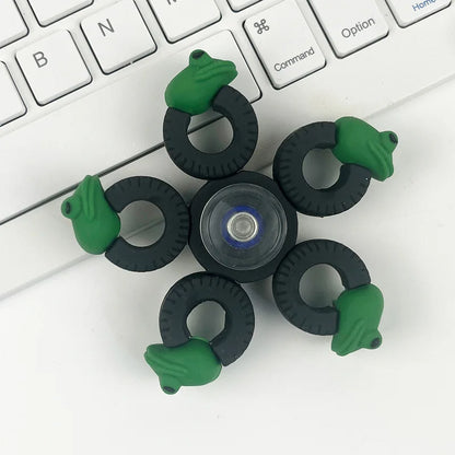 Italian Brainrot Tung Fidget Spinner — Deformed Chain Anti-Stress Hand Spinner Sensory Gyro Toy for Adults