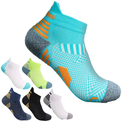 Breathable Compression Ankle Socks for Men & Women – Low Cut Athletic Running, Fitness & Marathon Performance Socks (1–3 Pairs)