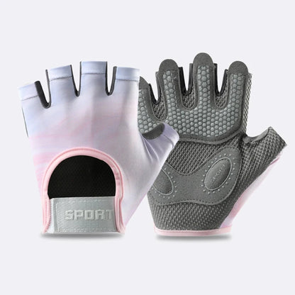 Unisex Sports & Fitness Gloves – Semi-Finger, Breathable, for Training, Kettlebells, Cycling & Wrist Support