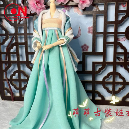 1/6 Female Doll Hanfu Outfit – Ancient Traditional Dress for 12-Inch Action Figures, Cosplay Model Toy