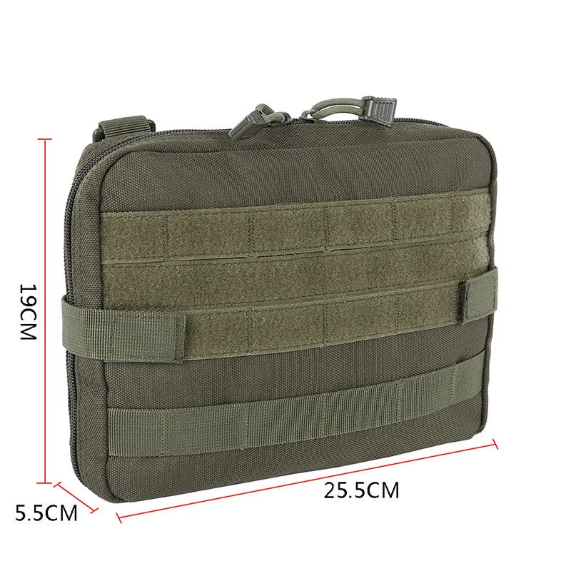 Molle Tactical EMT Pouch - Outdoor Emergency Medical Pack, Multi-Tool Kit EDC Bag for Camping and Hunting