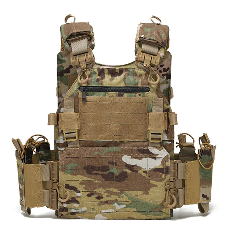 Outdoor Training Vest – Multi-Functional Waterproof MOLLE Expansion Quick-Release Wear-Resistant Tactical Vest