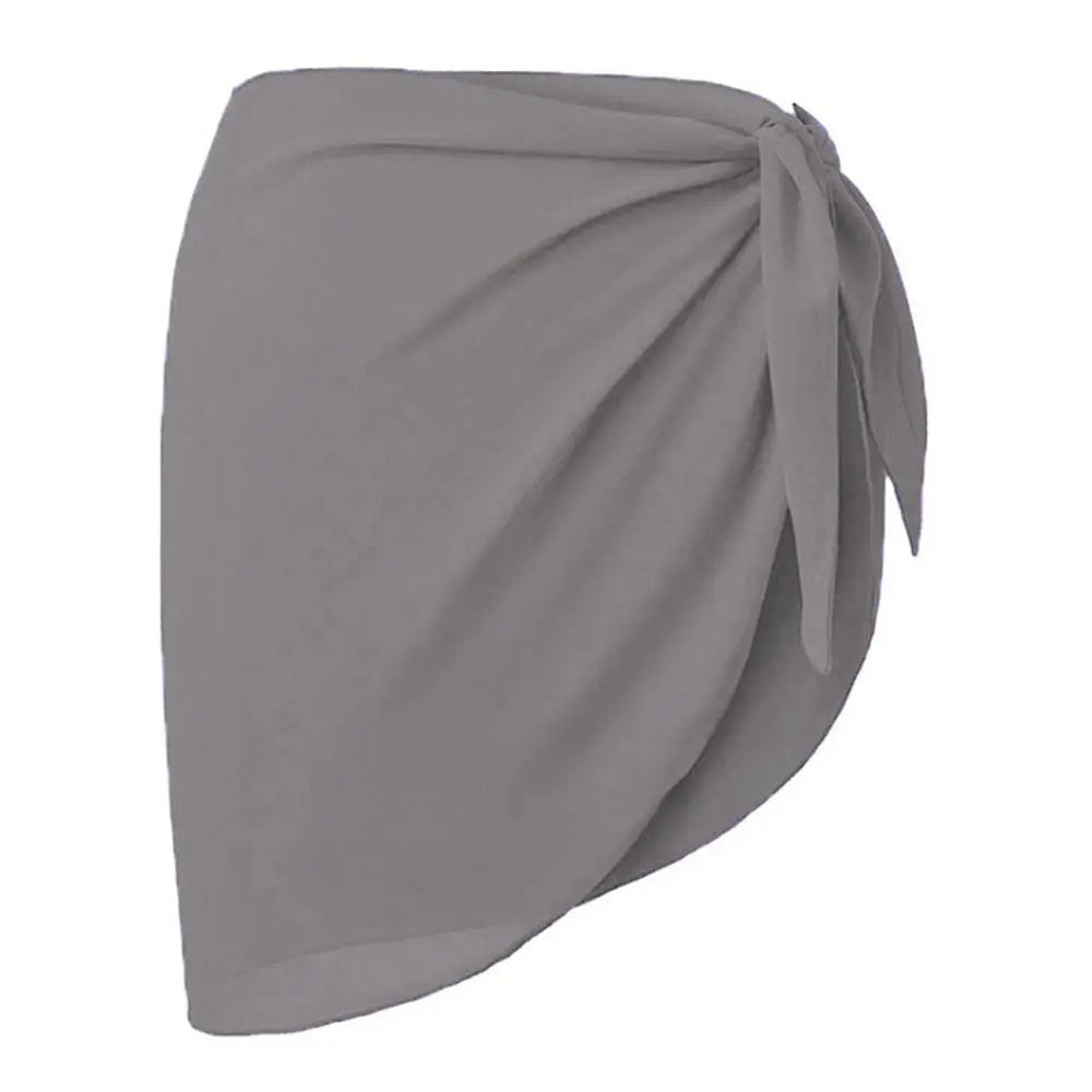 Summer Chiffon Sarong Skirt – Women’s Sheer Short Swimsuit Cover Up Beach Bikini Wrap Scarf