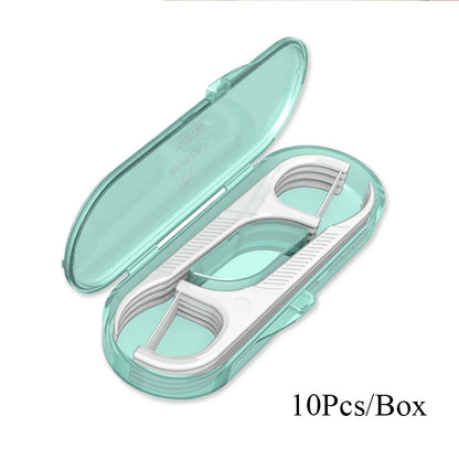 ELIJAH Portable Floss & Toothpick Storage Box – Tooth Cleaner Set with Storage Tube, Travel-Friendly Gift