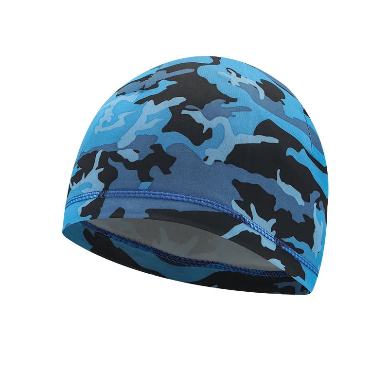Summer UV Protection Ice Silk Skull Cap - Quick Dry Helmet Liner Hat for Men & Women, Cycling Running Workout Stretch Beanie
