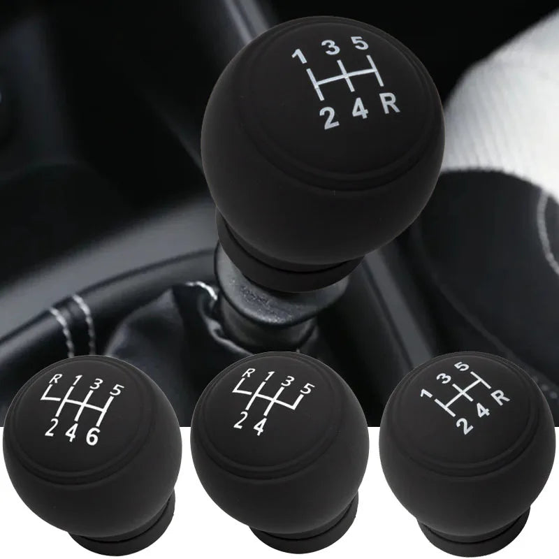 Universal Gear Shift Knob Silicone Cover - Dustproof, Waterproof Protective Case with Non-Slip Handle for Manual Shifters