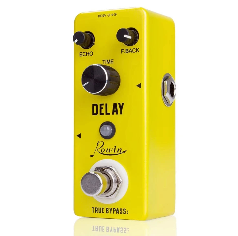 Rowin Guitar Effects Pedal – Noise Gate, Delay, Chorus, Vibrato, Phaser, Flanger, Booster, EQ, Fuzz, Metal, Distortion, and Blues Drive