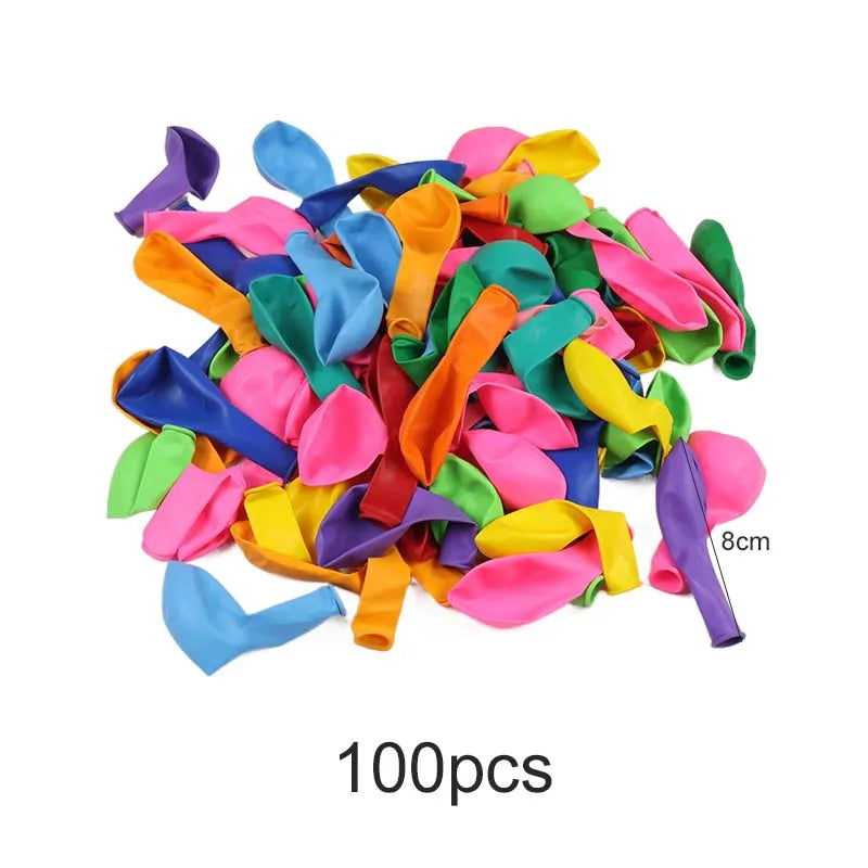50/100PCS Rainbow Matte Balloons 5 Inch – Round Colorful Party Balloons for Wedding, Birthday & Holiday DIY Decoration Supplies