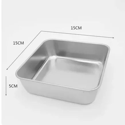 304 Stainless Steel Baking Tray with Wire Rack — Cake, BBQ, Oven, Roasting & Grilling Pan Tool