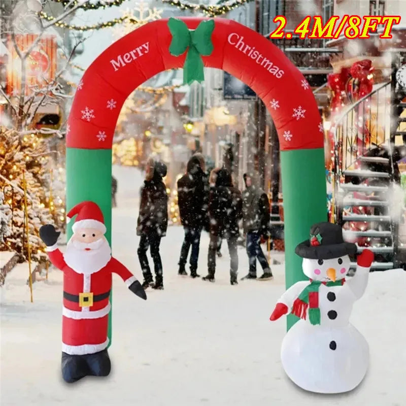 Christmas Inflatable Decoration – LED Light Toy Ornament for Xmas Party, New Year, Indoor and Outdoor Garden Decor