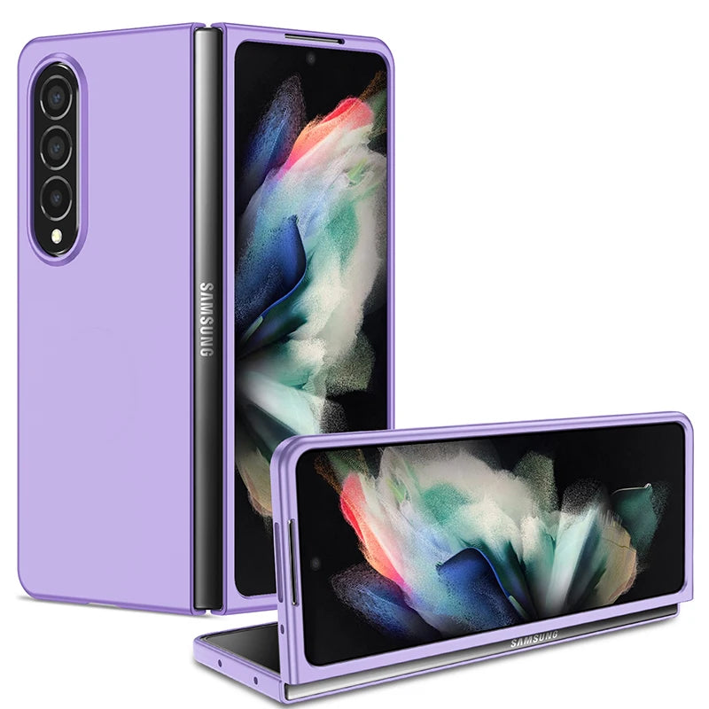 Samsung Z Fold 5/4/3/2/1 Case — Anti-Fingerprint Shockproof Full Protection Cover in Black, Green, Purple