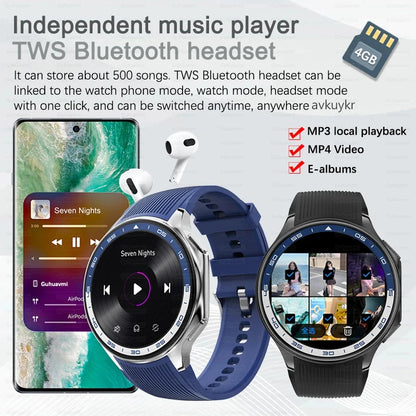 2024 OPPO Watch X Smartwatch — 4G, AMOLED Display, Music & Video, Bluetooth Call, IP68 Waterproof, Compatible with TWS Earphones