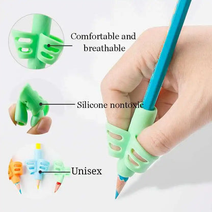 Children’s Silicone Pencil Grip - Writing Posture Corrector and Handwriting Aid for Students, 1 or 3 Pieces