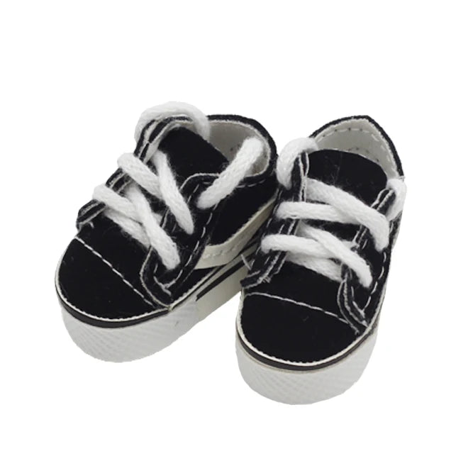 Labubu Doll Sneakers (4x1.8cm) - Shoes for 17cm Macaron Plush, 15cm EXO Cotton, & 1/6 BJD Dolls Accessories
