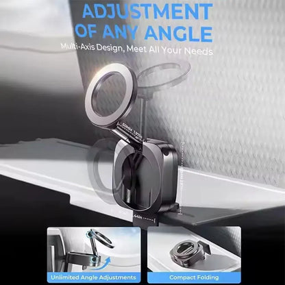 Magnetic Rear Seat Phone Holder - 360° Rotating Adjustable Travel Mount for MagSafe iPhone and Xiaomi Smartphones