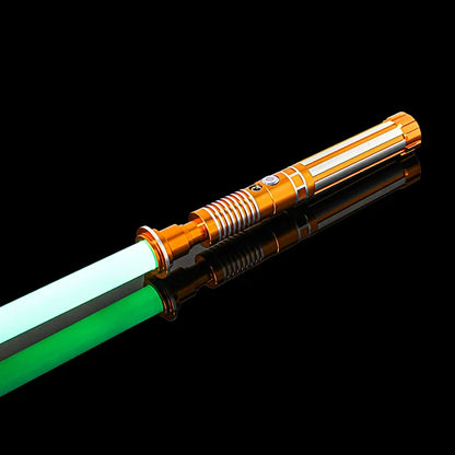 Luke RGB Metal Lightsaber Sword - Colorful Flashing LED Kpop Lightstick for Rave Parties and Cosplay