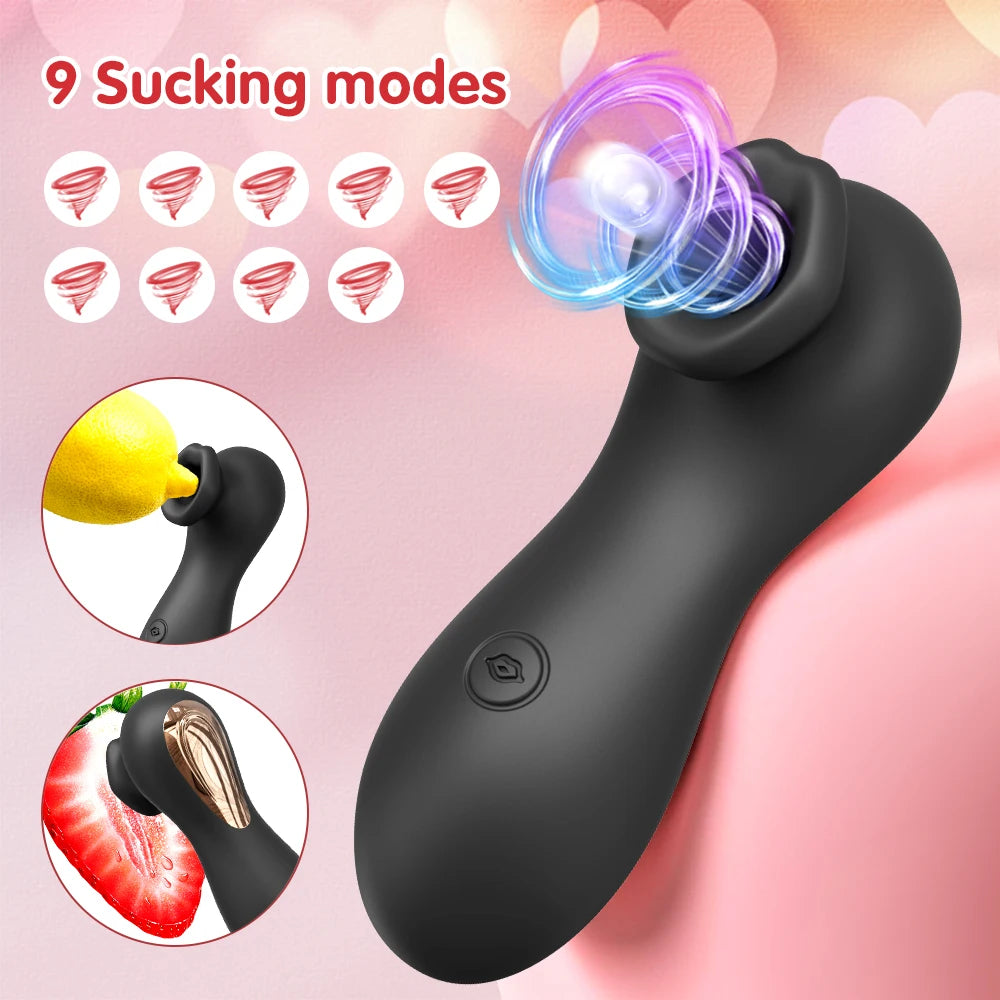 Mini Clitoral Suction Vibrator - Compact Rechargeable Intimate Massager for Adults, Clitoral & Nipple Stimulation