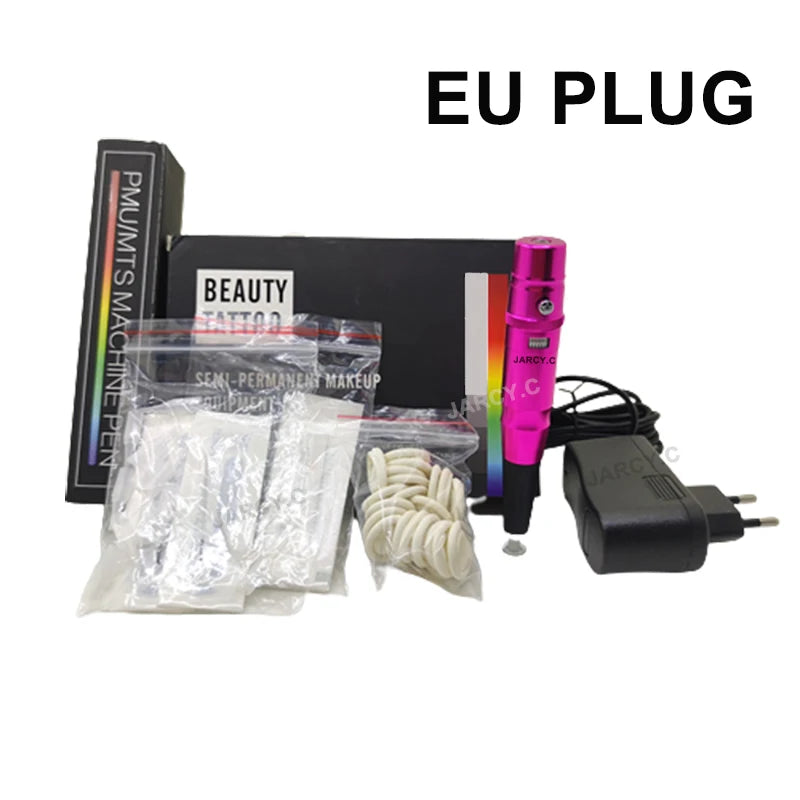 Permanent Makeup Tattoo Pen Machine - Eyebrow and Lip Microblading Tattoo Gun for PMU Beginners