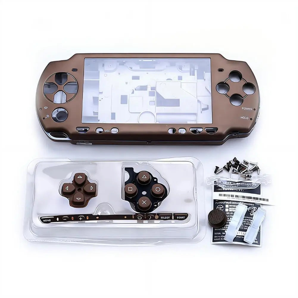 PSP 2000 Full Housing Shell Replacement Kit - Multi-Color Protective Console Casing with Complete Parts Set
