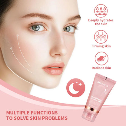Night Collagen Wrapping Mask – Moisturizing, Brightening & Rejuvenating Korean Face Mask for Glowy Skin & Elasticity