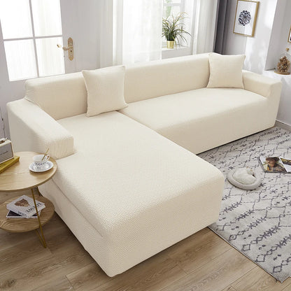 Jacquard Thick Stretch Sofa Cover – Elastic Slipcover for Armchair, L-Shaped & 1–5 Seater Couch Living Room Protector