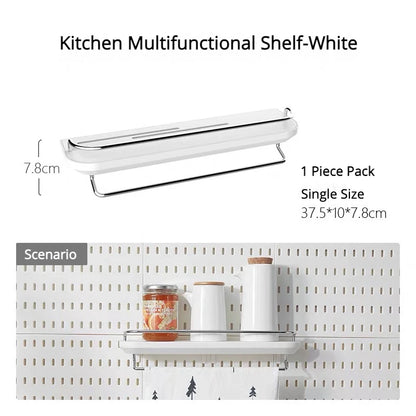 DIY Pegboard Hanging Shelf & Hooks – Wall Organizer for Garage, Kitchen & Room, No-Drill Storage Solution