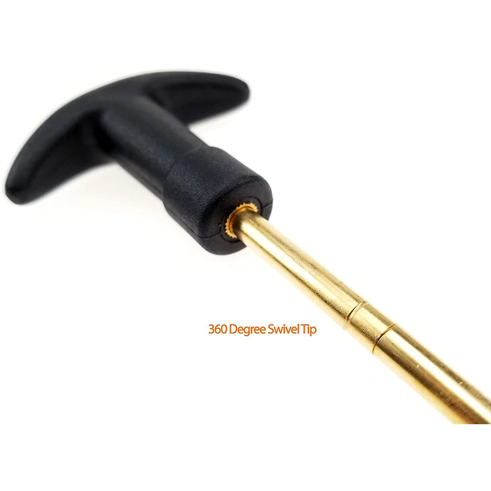 16PCS Tactical Gun Cleaning Kit – Universal Brass Rod for Handgun & Pistol Barrel Cleaning (.22/9mm/.40/.357 Caliber)