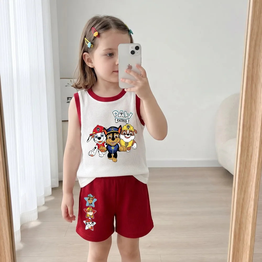 Kids Summer Vest & Shorts Outfit Set - Breathable 2-Piece Sportswear for Boys & Girls