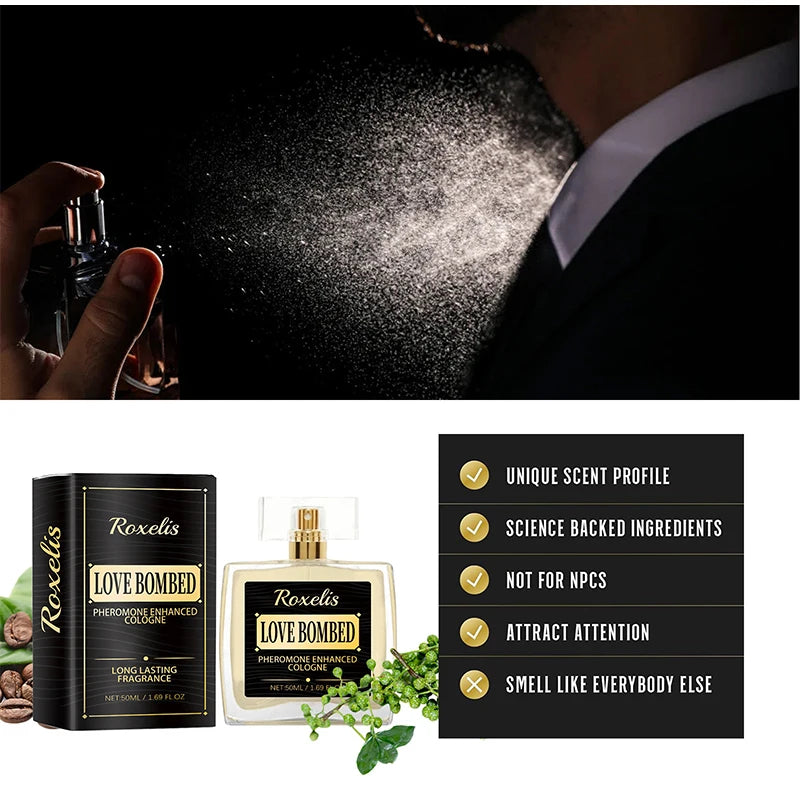Pheromone Cologne for Men, Light Fresh Fragrance to Attract Women, Business Gentlemen’s Sexy Eau De Toilette
