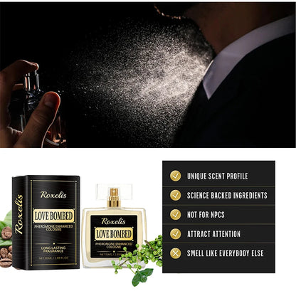 Pheromone Cologne for Men, Light Fresh Fragrance to Attract Women, Business Gentlemen’s Sexy Eau De Toilette