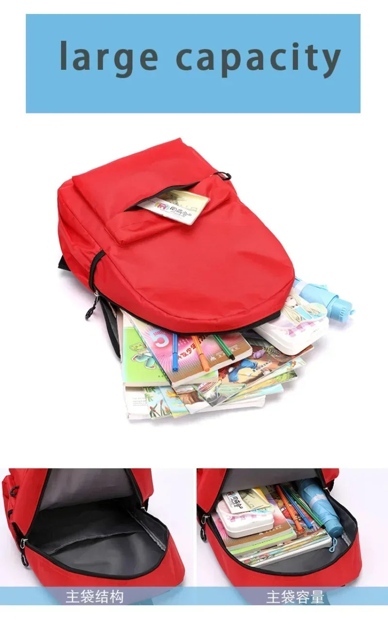 Cartoon Sonic Backpack — School Bag for Kids & Teens Featuring Amy, Rose & Shadow Characters, Perfect Gift for Boys