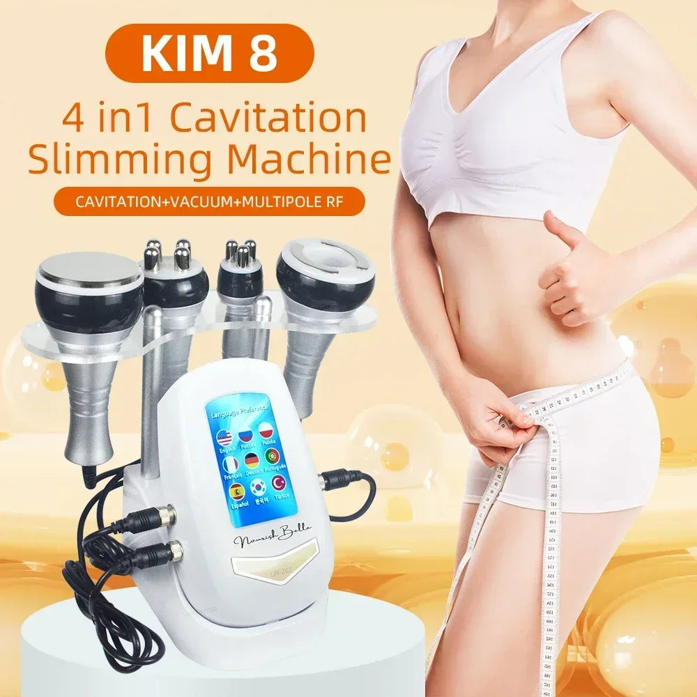 40K 3-in-1/4-in-1 Cavitation Body Slimming Machine – Facial Massager, Skin Tightening, Face Lifting & Vacuum Suction Beauty Device