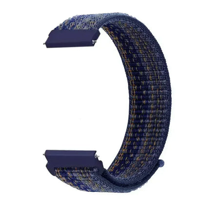 22mm Sport Nylon Loop Watch Band – Breathable Replacement Wristband for NORTH EDGE APACHE-46 Smartwatch, Durable Adjustable Strap