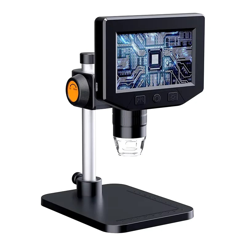 4.3 Inch LCD Digital Microscope | 1080P, 50-1000x Zoom Stereo Camera for Electronics Repair & PCB Inspection