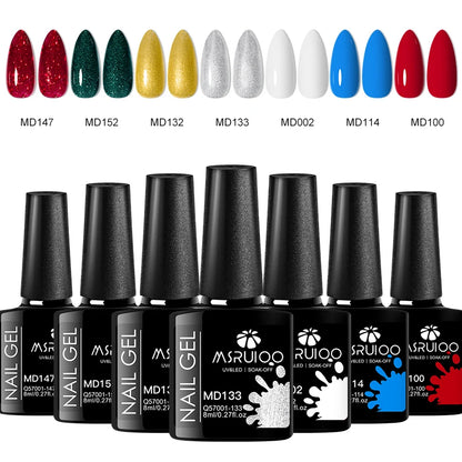7pc Nail Gel Polish Set – DIY Nail Art Design, Soak Off UV Gel, Long-Lasting Manicure & Painting Gel Vernis Kits for Decoration