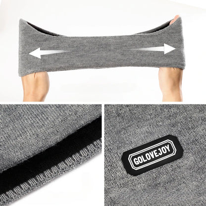 Winter Warm Knitted Earmuffs – Soft Plush Ear Covers Headband for Outdoor Cycling, Skiing, Running & Cold Weather Thermal Ear Warmers Unisex