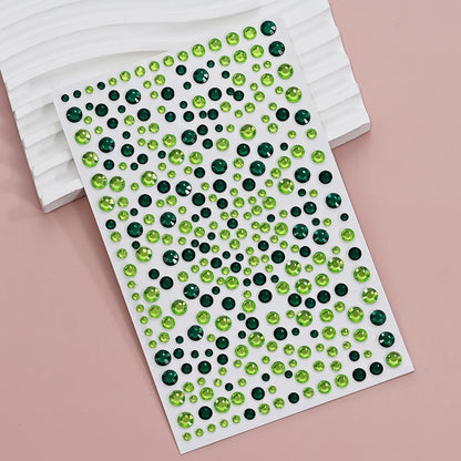 3D Holographic Teardrop Rhinestone Stickers - Self-Adhesive Crystal Diamond Face, Eye & Hair Decoration Tattoos