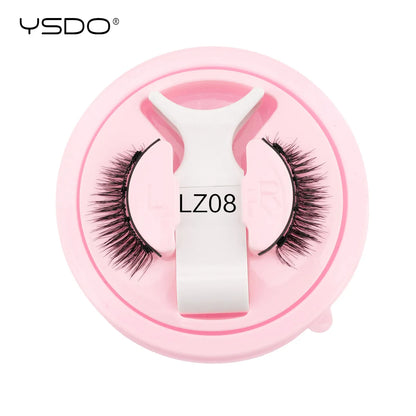YSDO Winged Magnetic 3D Mink Eyelashes – Reusable Long-Lasting False Lashes, No Glue Needed with Tweezers for Makeup