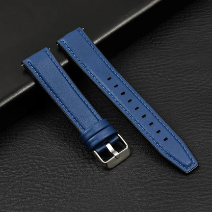 Leather Watch Strap 20mm/22mm - Vintage Replacement Band for Samsung Galaxy Watch 7/6/5/4 and Xiaomi Redmi Watch 3 Lite/Active