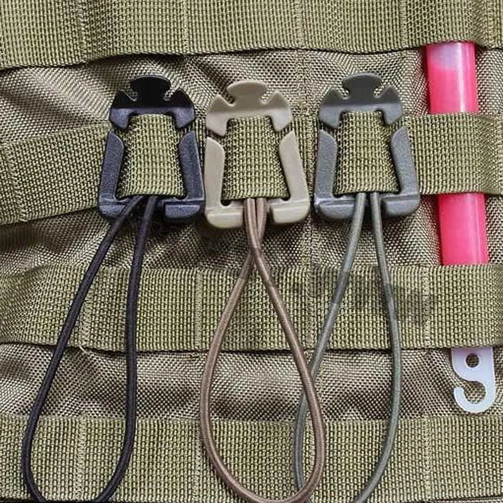 1PCS Backpack Buckle Clamp Carabiner - Survival Gear Tools, Outdoor Nylon Camping Bag Hanger Hook for Wild Hiking