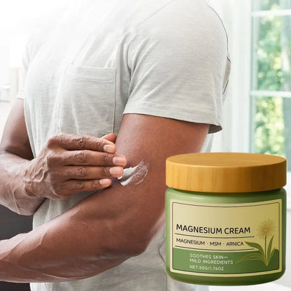 Magnesium Soothing Body Cream - Daily Moisturizing Skin Hydration & Muscle Comfort Care Formula