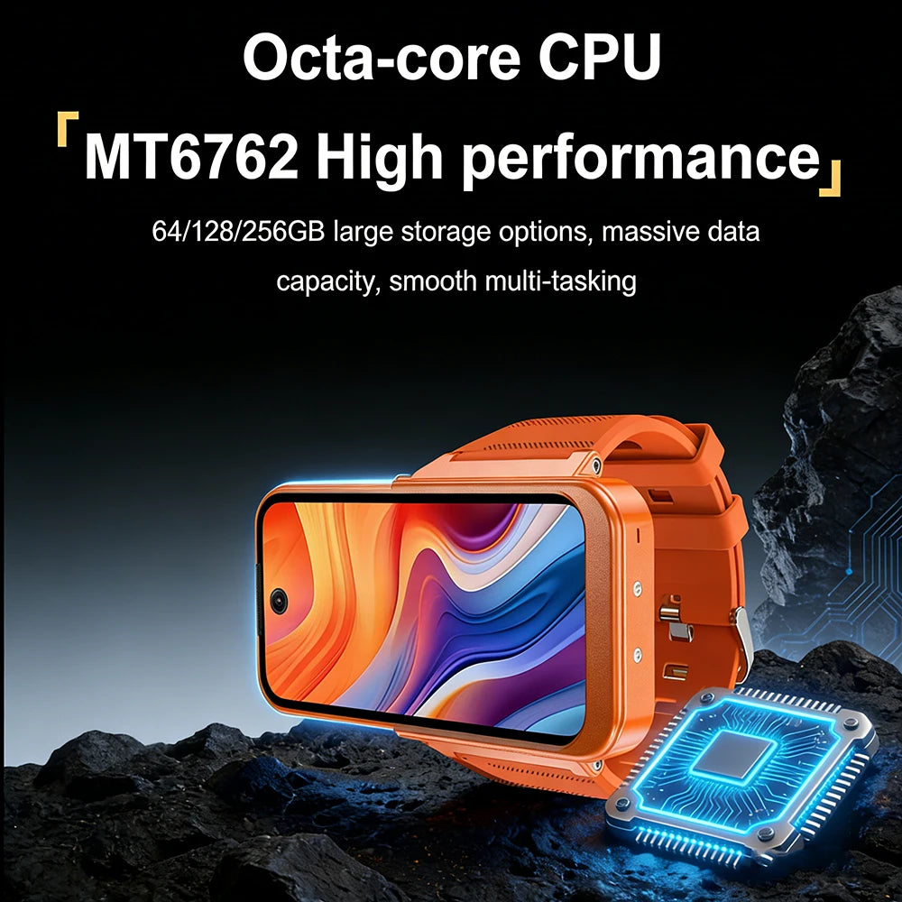 PG999 Max Android 12 4G Smartwatch - 3.97" HD Detachable Screen Phone with Dual SIM, WiFi & GPS