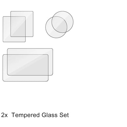 DJI Osmo Action Screen Protector & Lens Cover Kit — Tempered Glass Film with Bag Case for Action 3, 4, 5 Pro Accessories
