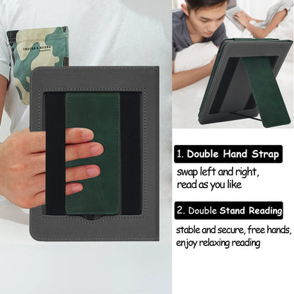 2024 All-New Kindle Paperwhite 12th Gen 7" Case - Signature Edition Cover with Auto Sleep/Wake, Double Hand Strap and Stand